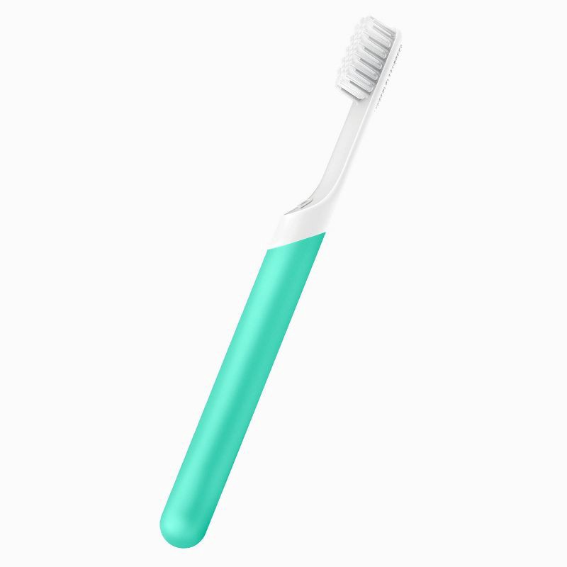 slide 7 of 14, quip Sonic Plastic Electric Toothbrush with Timer & Travel Case/Mount - Green, 1 ct