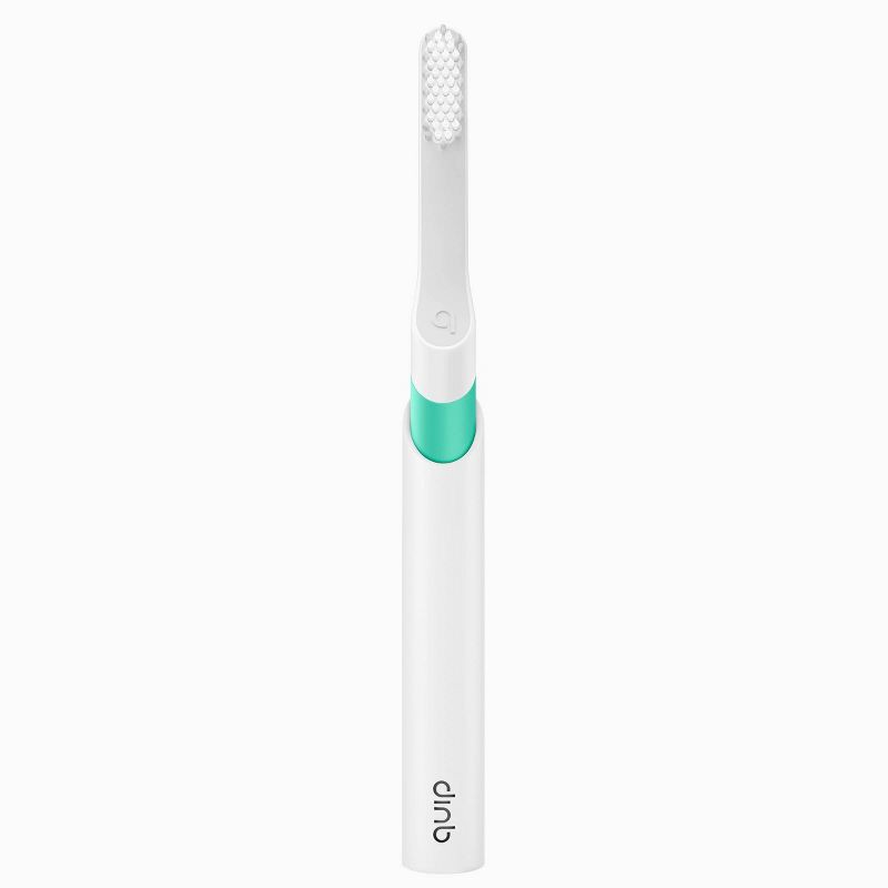 slide 10 of 14, quip Sonic Plastic Electric Toothbrush with Timer & Travel Case/Mount - Green, 1 ct