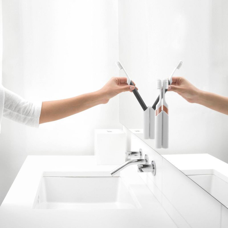 slide 9 of 11, quip Sonic Electric Metal Toothbrush and Travel Case - Slate, 1 ct