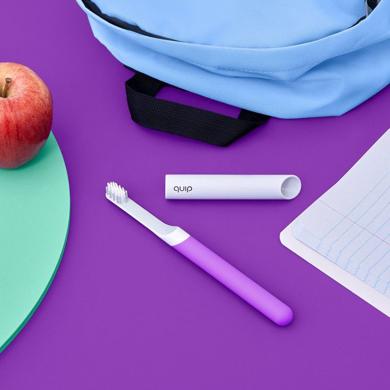 slide 2 of 14, quip Kids Sonic Electric Toothbrush - Rubber | Timer + Small Brush Head, 1 ct