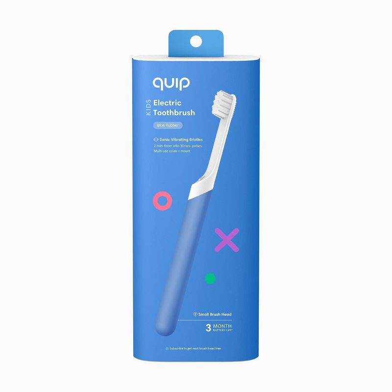 slide 11 of 14, quip Kids Sonic Electric Toothbrush - Rubber | Timer + Small Brush Head, 1 ct