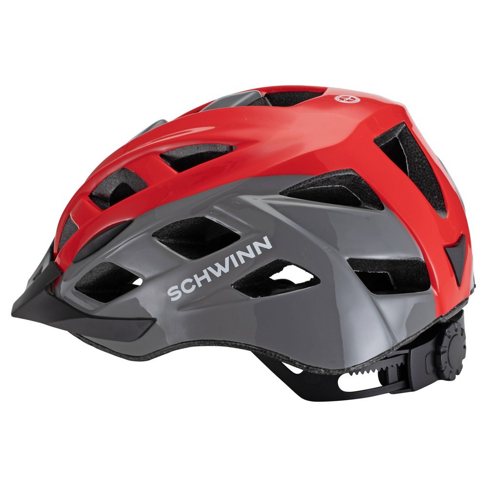 slide 2 of 5, Schwinn Dash Adult Helmet - Red/Gray, 1 ct