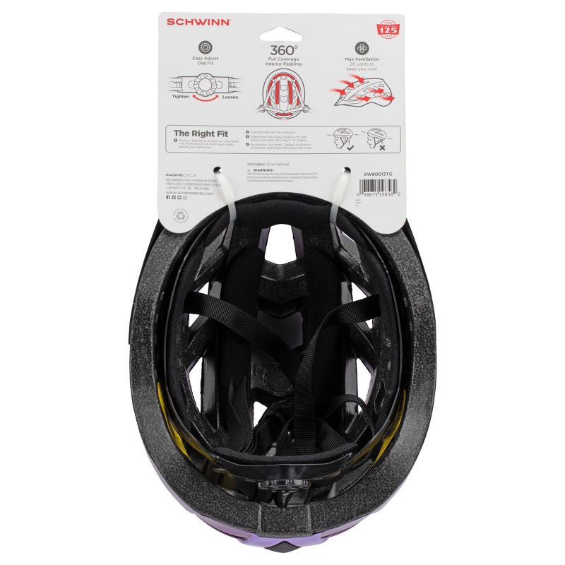 slide 5 of 5, Schwinn Dash Kids' Helmet - Purple/Lavender, 1 ct