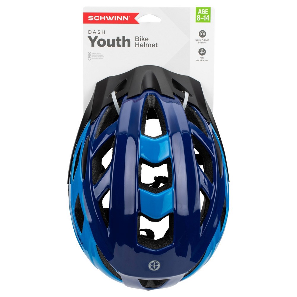 slide 2 of 5, Schwinn Dash Kids' Helmet - Blue, 1 ct