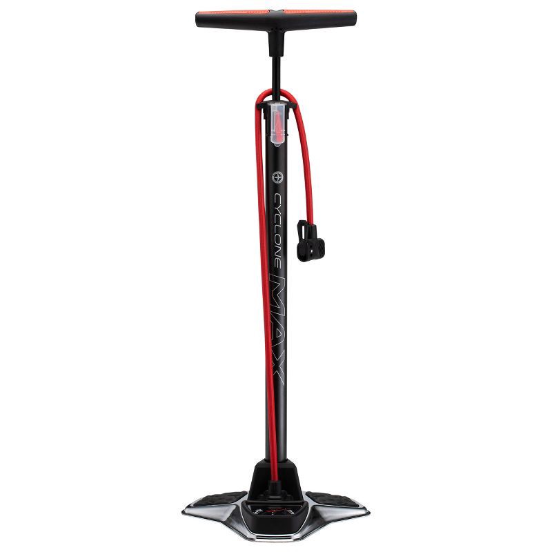 slide 3 of 6, Schwinn Cyclone Max Floor Pump - Gray, 1 ct