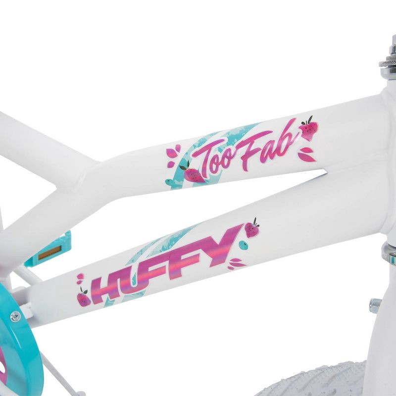 slide 3 of 6, Huffy Too Fab 20" Kids' Bike - White, 1 ct