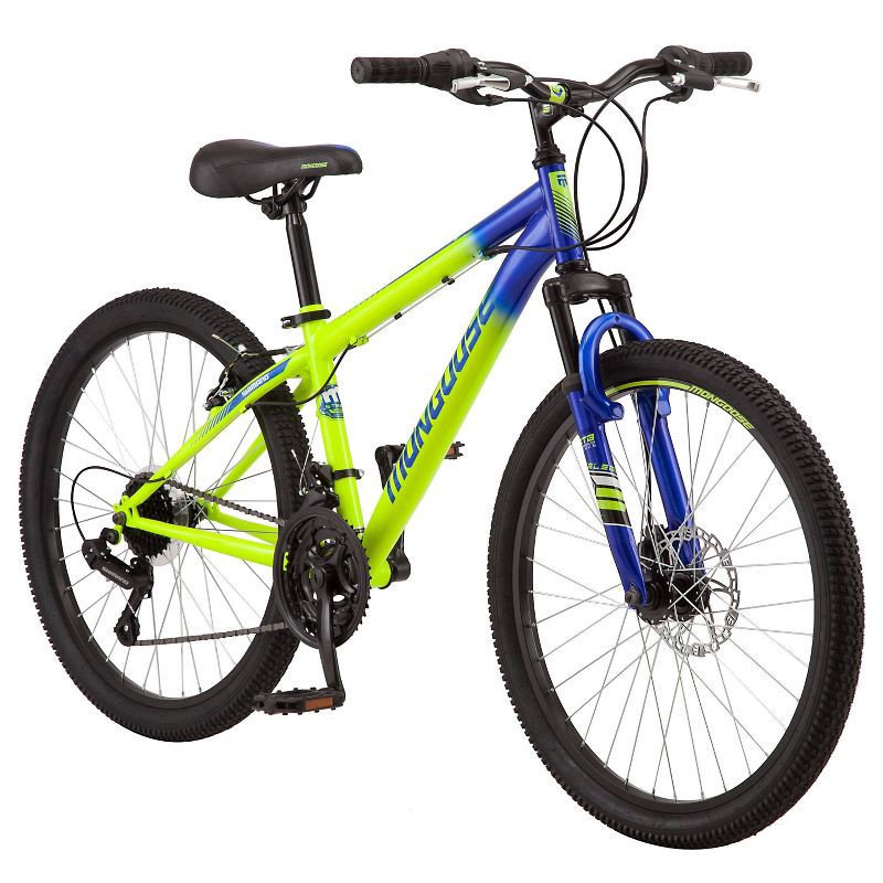 slide 7 of 7, Mongoose Scepter 24" Mountain Bike - Green/Blue, 1 ct