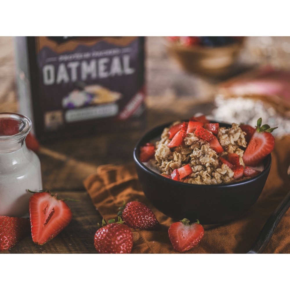 slide 4 of 6, Kodiak Cakes Kodiak Protein-Packed Instant Oatmeal Strawberries & Cream - 6ct, 6 ct