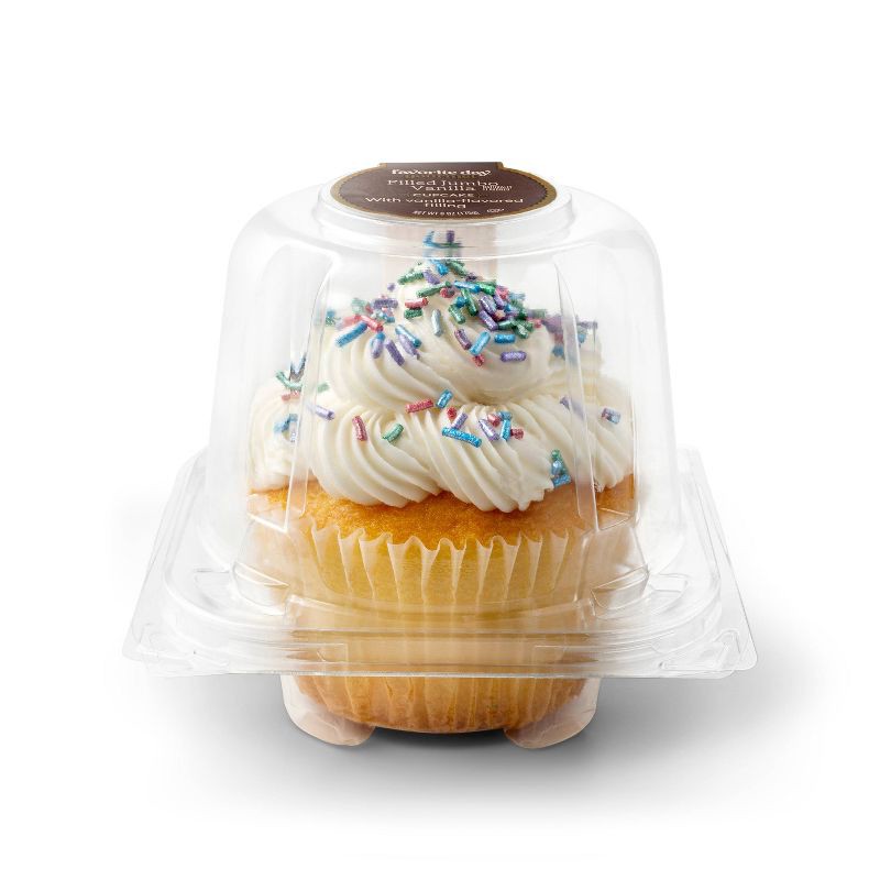 slide 3 of 3, Vanilla Filled Jumbo Cupcake - 6oz - Favorite Day™, 6 oz