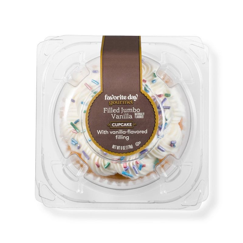 slide 1 of 3, Vanilla Filled Jumbo Cupcake - 6oz - Favorite Day™, 6 oz