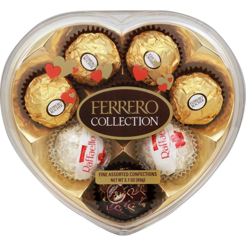 slide 1 of 1, Ferrero Collection Valentine's Fine Assorted Confections - 3.1oz, 3.1 oz