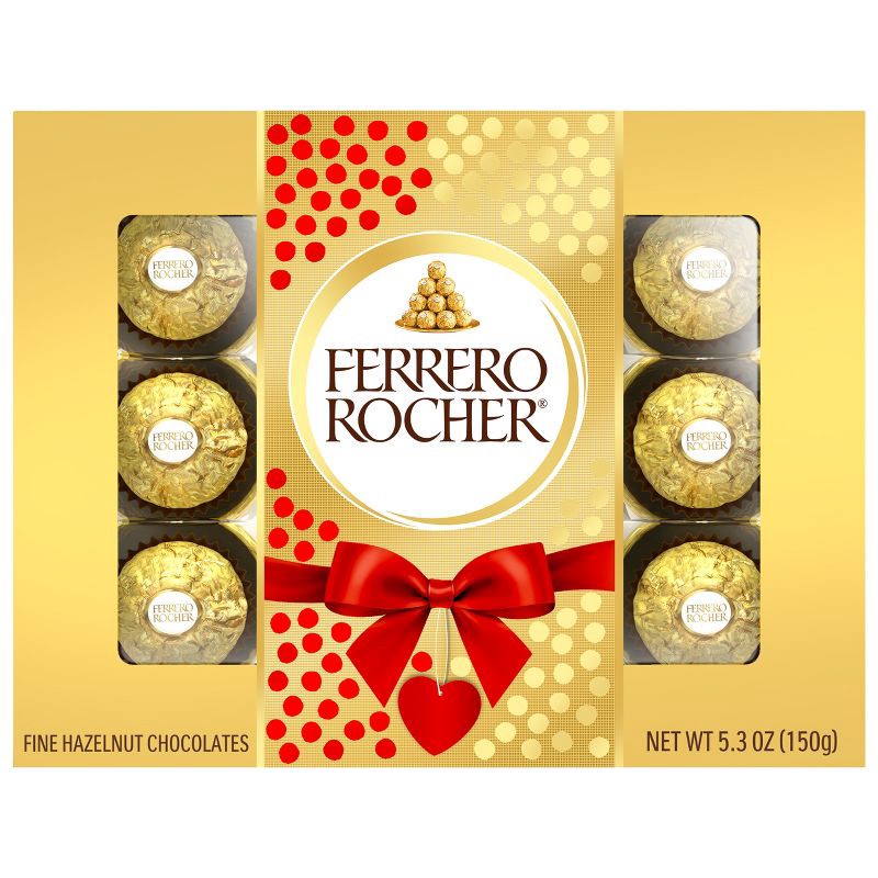 slide 1 of 1, Ferrero Rocher Valentine's Fine Hazelnut Chocolates - 5.3oz, 5.3 oz