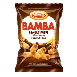 Bamba Peanut Butter Puffs with Creamy Hazelnut Filling 2.1 oz