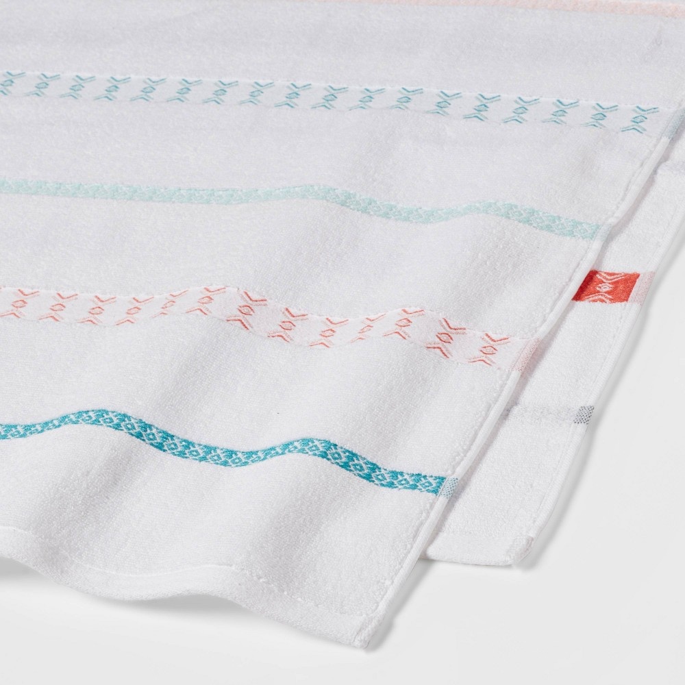 slide 3 of 4, Cactus Striped Bath Towel - Opalhouse, 1 ct