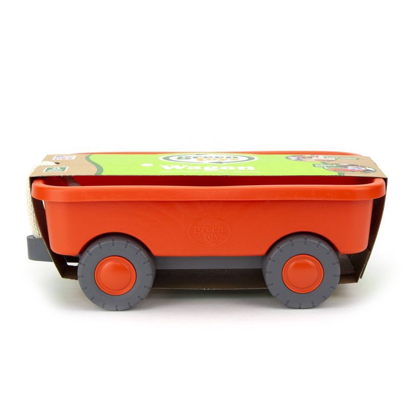 slide 2 of 8, Green Toys Wagon - Orange, 1 ct