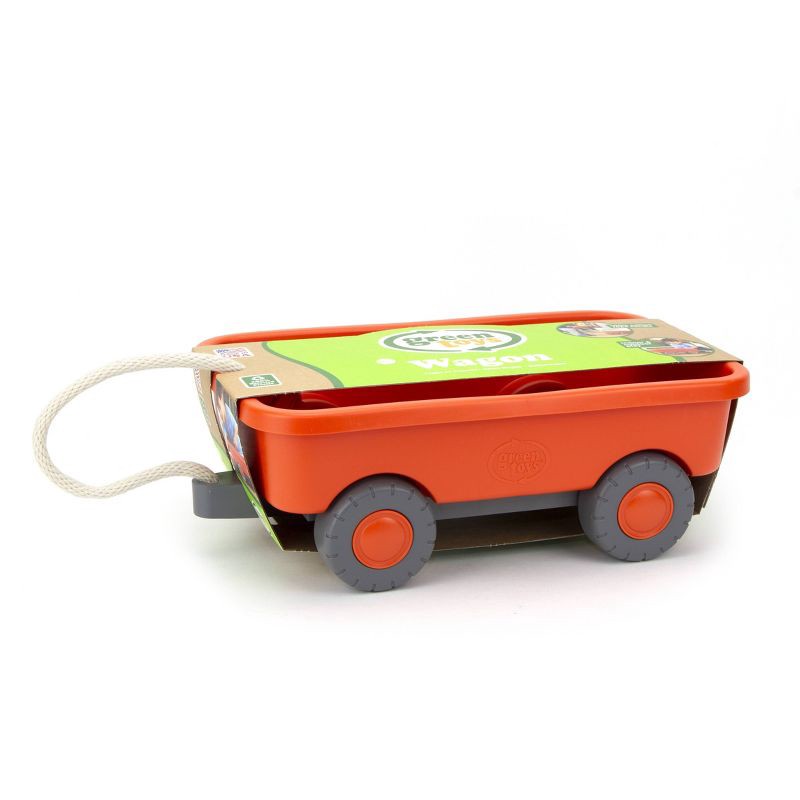 slide 3 of 8, Green Toys Wagon - Orange, 1 ct