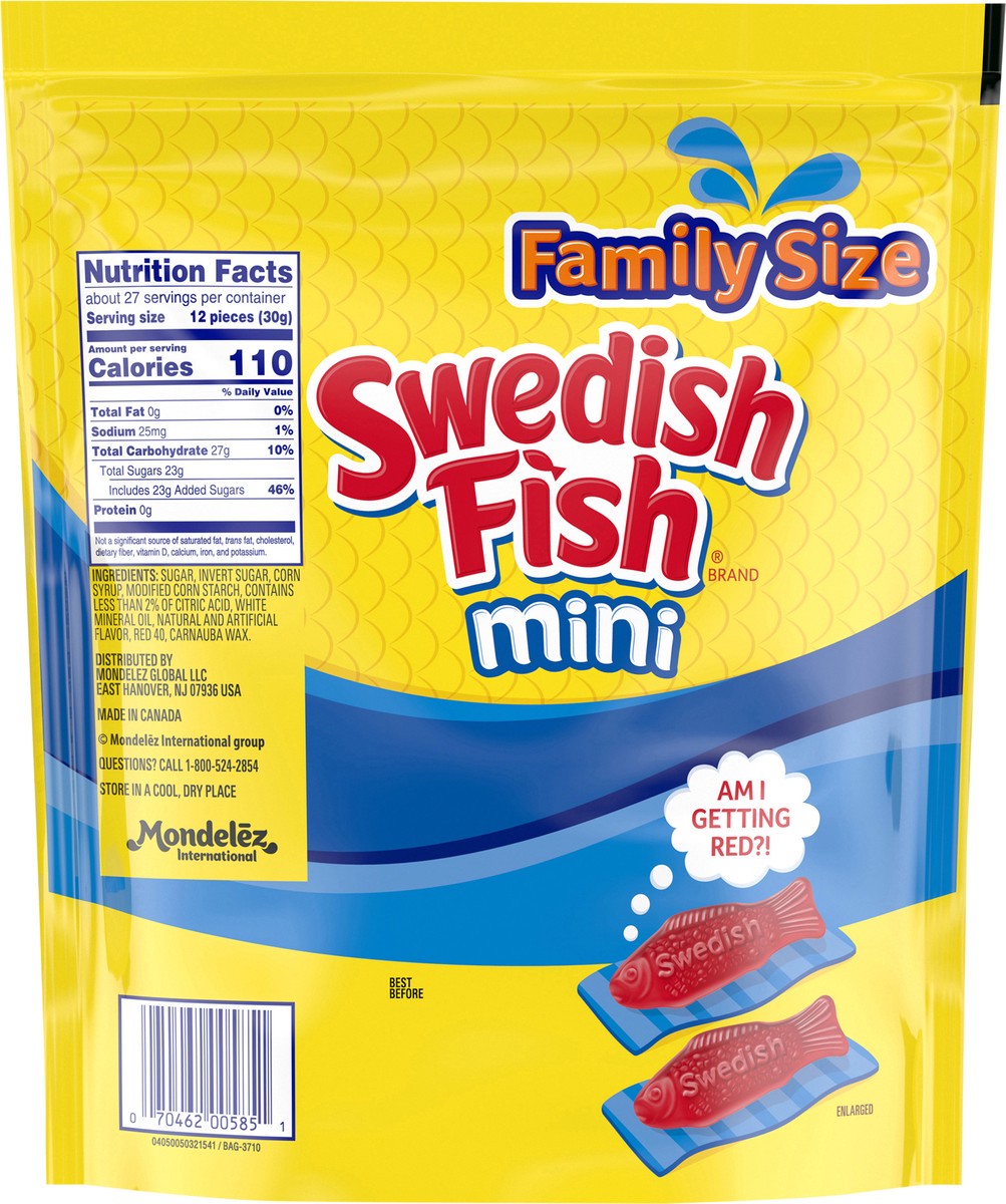 slide 4 of 9, SWEDISH FISH Mini Soft & Chewy Candy, Family Size, 1.8 lb, 28.8 oz