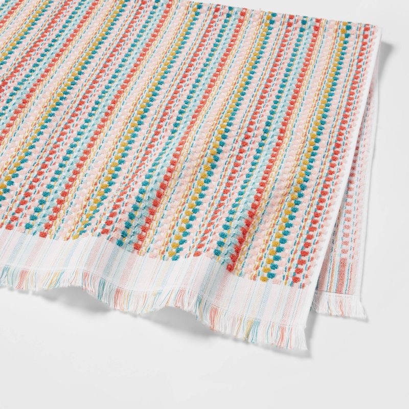slide 4 of 4, Multi Striped Sonoma Bath Towel - Opalhouse™, 1 ct