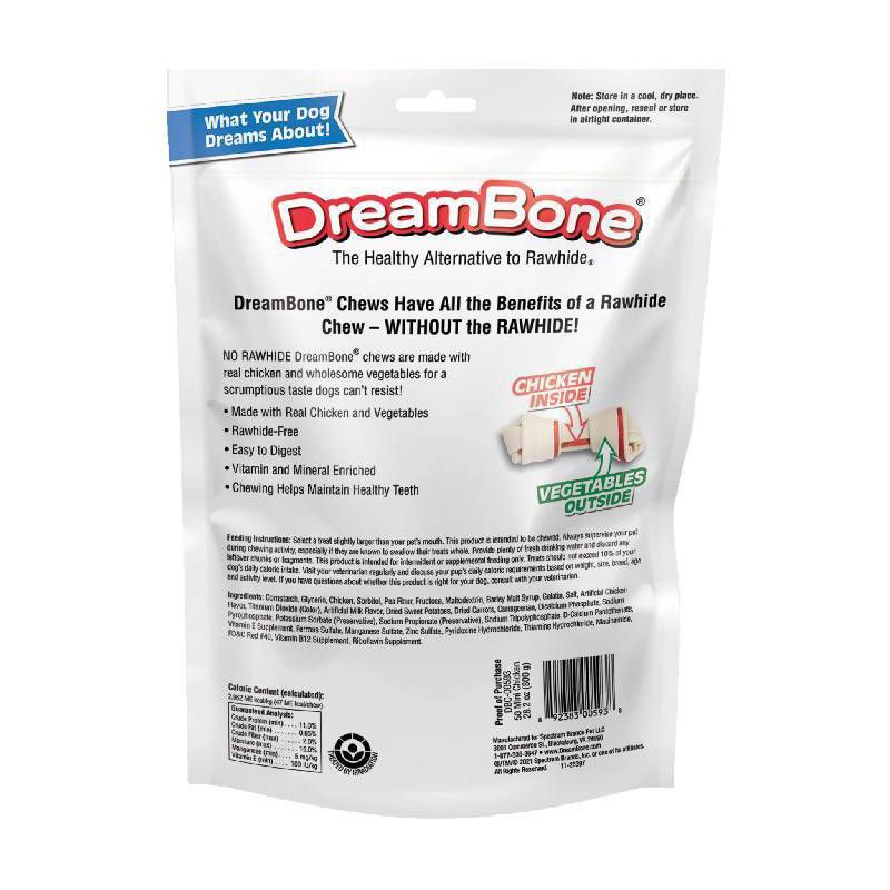 slide 6 of 13, DreamBone Mini Bones with Chicken and Vegetable Flavor Dog Treats - 50ct/28.2oz, 50 ct, 28.2 oz