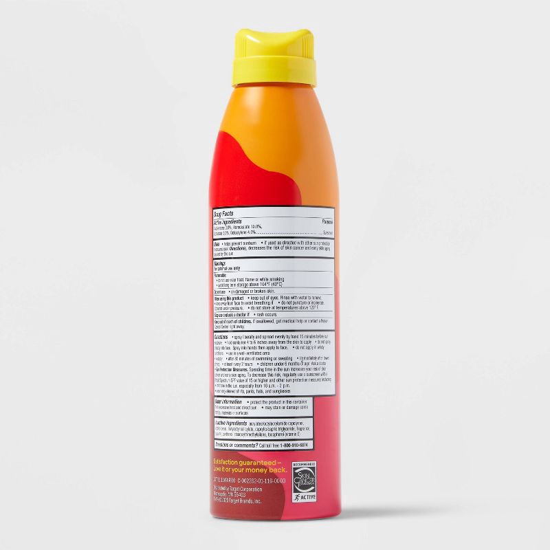 slide 3 of 6, Sport Sunscreen Spray - SPF 50 - 5.5oz - up&up™, 50 x 5.5 oz