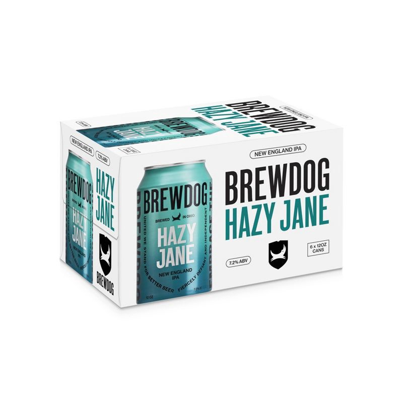 slide 1 of 3, BrewDog Hazy Jane NE IPA Beer - 6pk/12 fl oz Cans, 6 ct; 12 fl oz