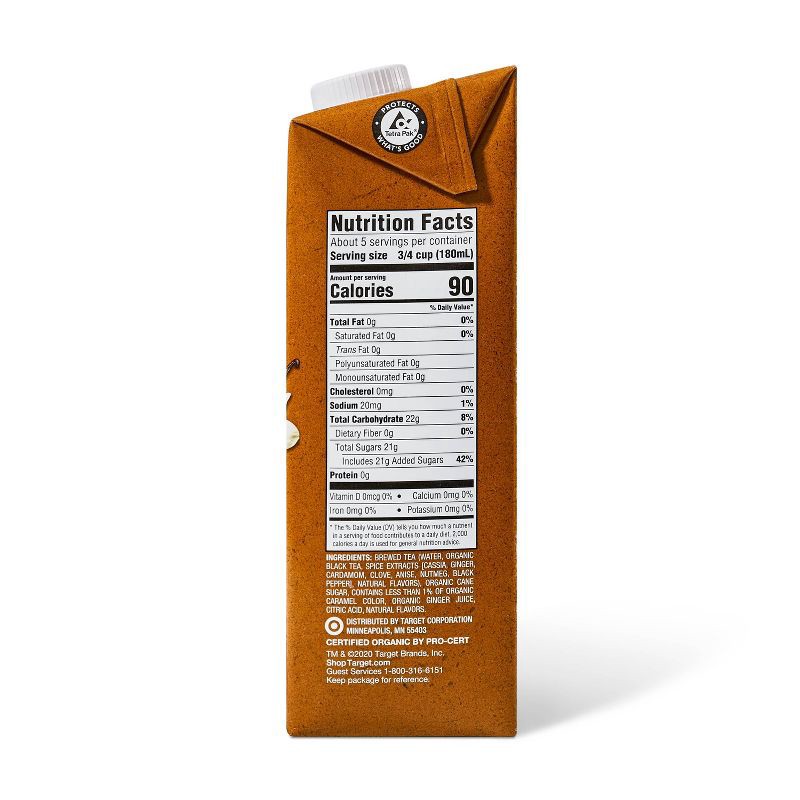 slide 2 of 3, Organic Classic Chai Tea Latte Concentrate - 32 fl oz - Good & Gather™, 32 fl oz