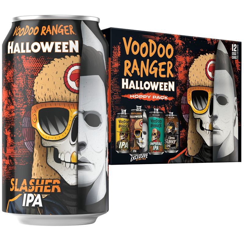 slide 1 of 6, New Belgium Voodoo Ranger Hoppy IPA Variety Pack Beer - 12pk/12 fl oz Cans, 12 ct; 12 fl oz