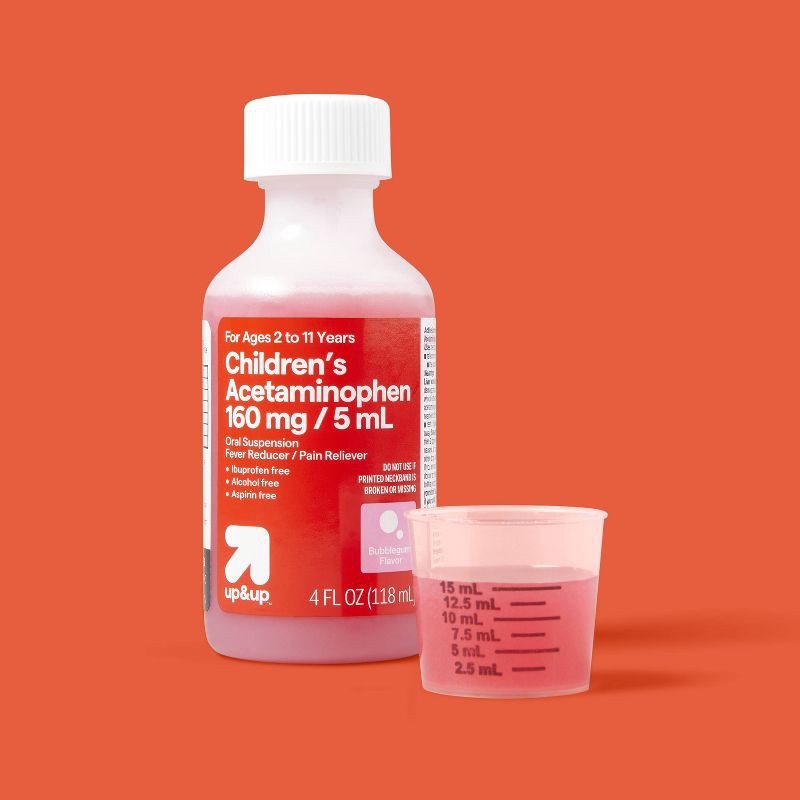 slide 2 of 6, Children's Acetaminophen General Pain Reliever Liquid - 4 fl oz - up&up™, 4 fl oz