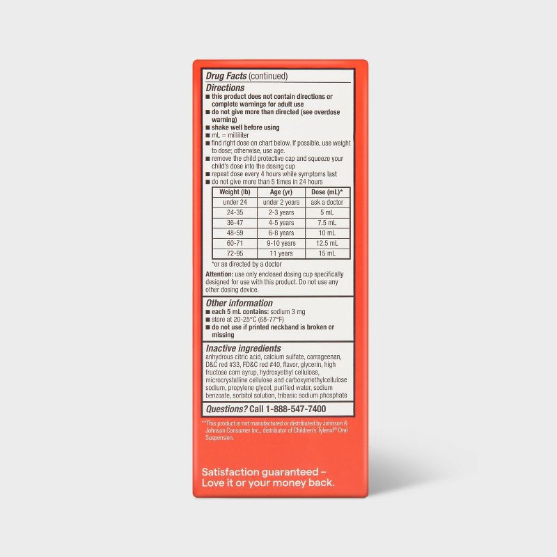 slide 4 of 6, Children's Acetaminophen General Pain Reliever Liquid - 4 fl oz - up&up™, 4 fl oz
