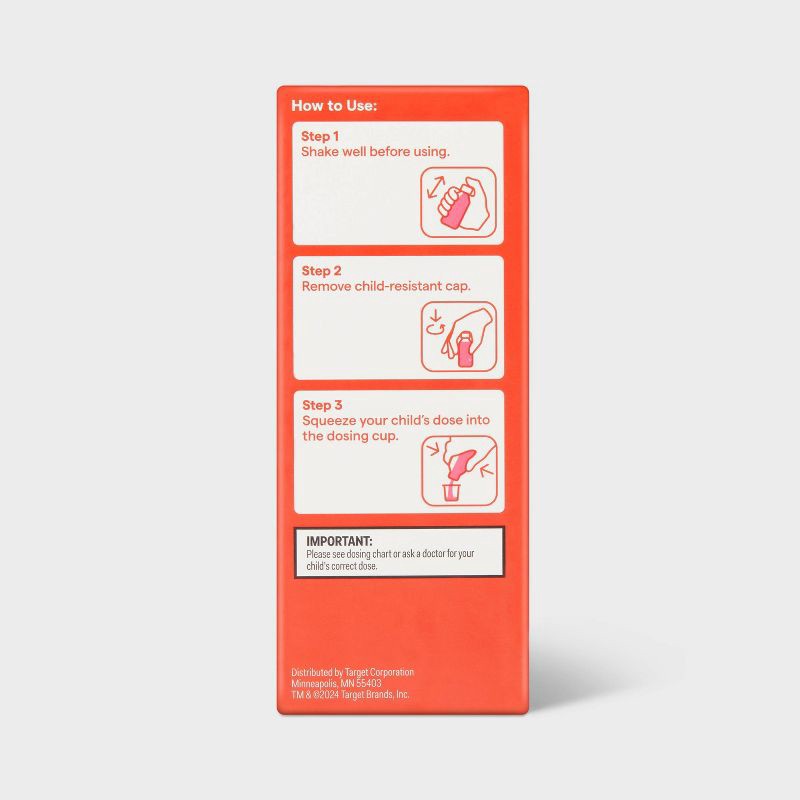 slide 5 of 6, Children's Acetaminophen General Pain Reliever Liquid - 4 fl oz - up&up™, 4 fl oz