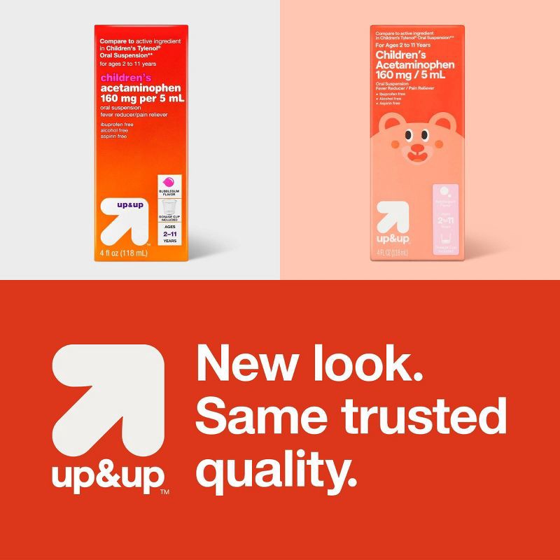 slide 6 of 6, Children's Acetaminophen General Pain Reliever Liquid - 4 fl oz - up&up™, 4 fl oz