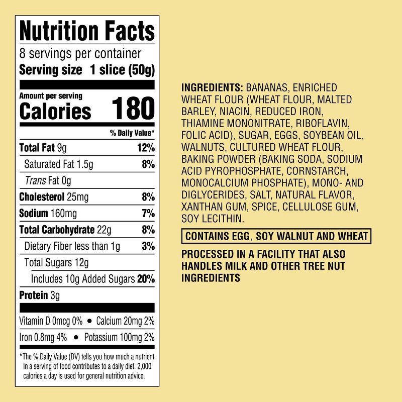 slide 4 of 4, Banana Nut Sliced Cake - 14.1oz - Favorite Day™, 14.1 oz