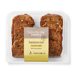 Banana Nut Sliced Cake - 14.1oz - Favorite Day™