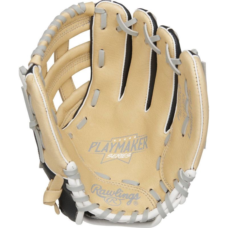 slide 3 of 3, Rawlings Playmaker 10.5" T Ball Glove - Black/Brown, 1 ct