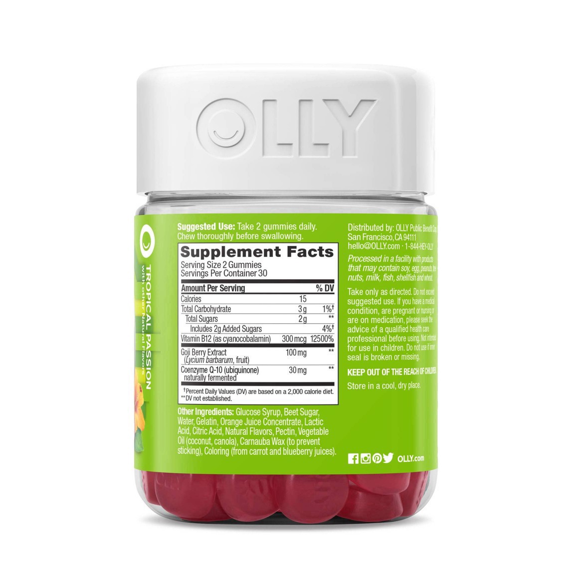 slide 97 of 99, Olly Daily Energy - Caffeine Free - 60ct, 60 ct