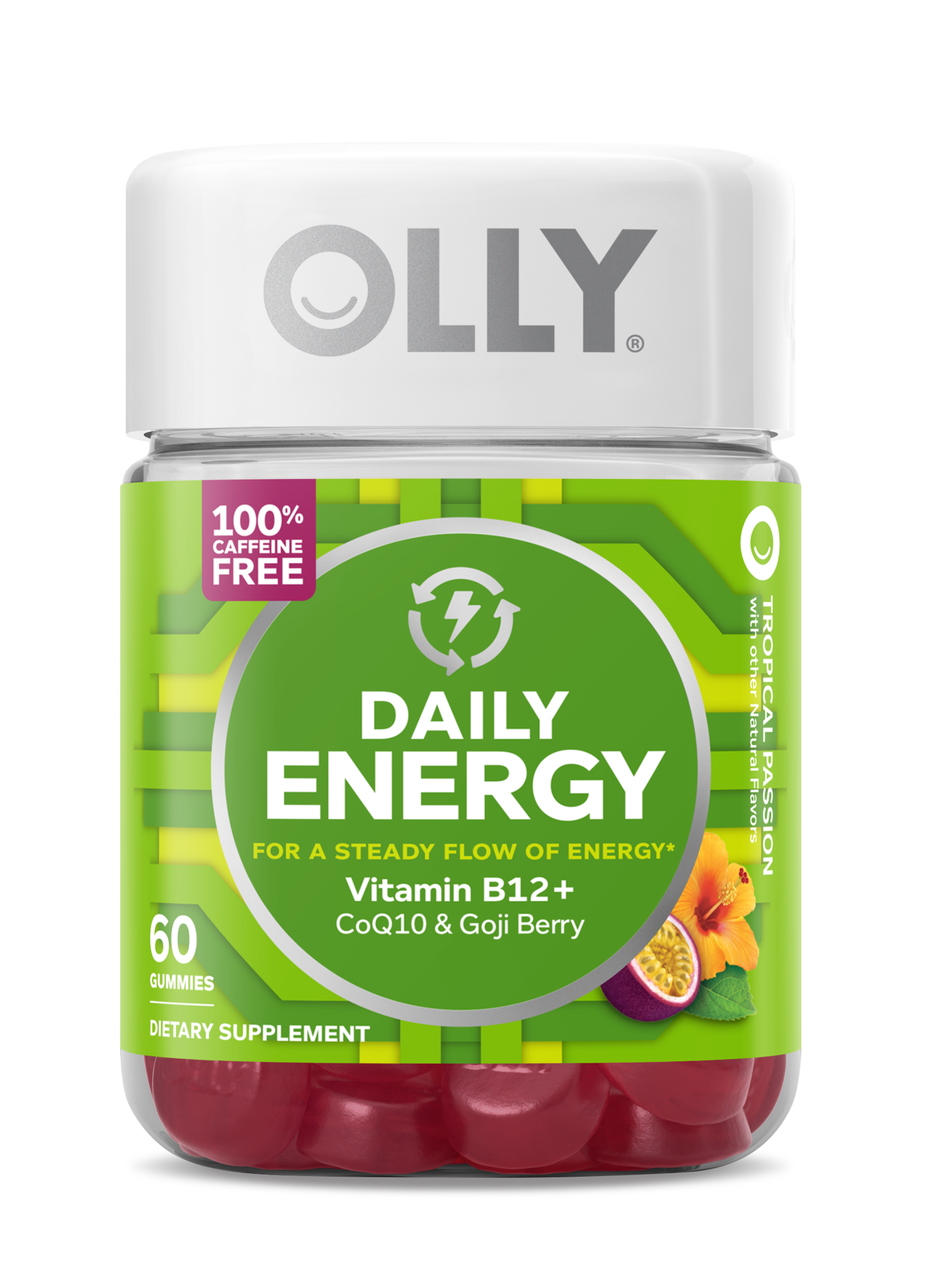 slide 1 of 99, Olly Daily Energy - Caffeine Free - 60ct, 60 ct