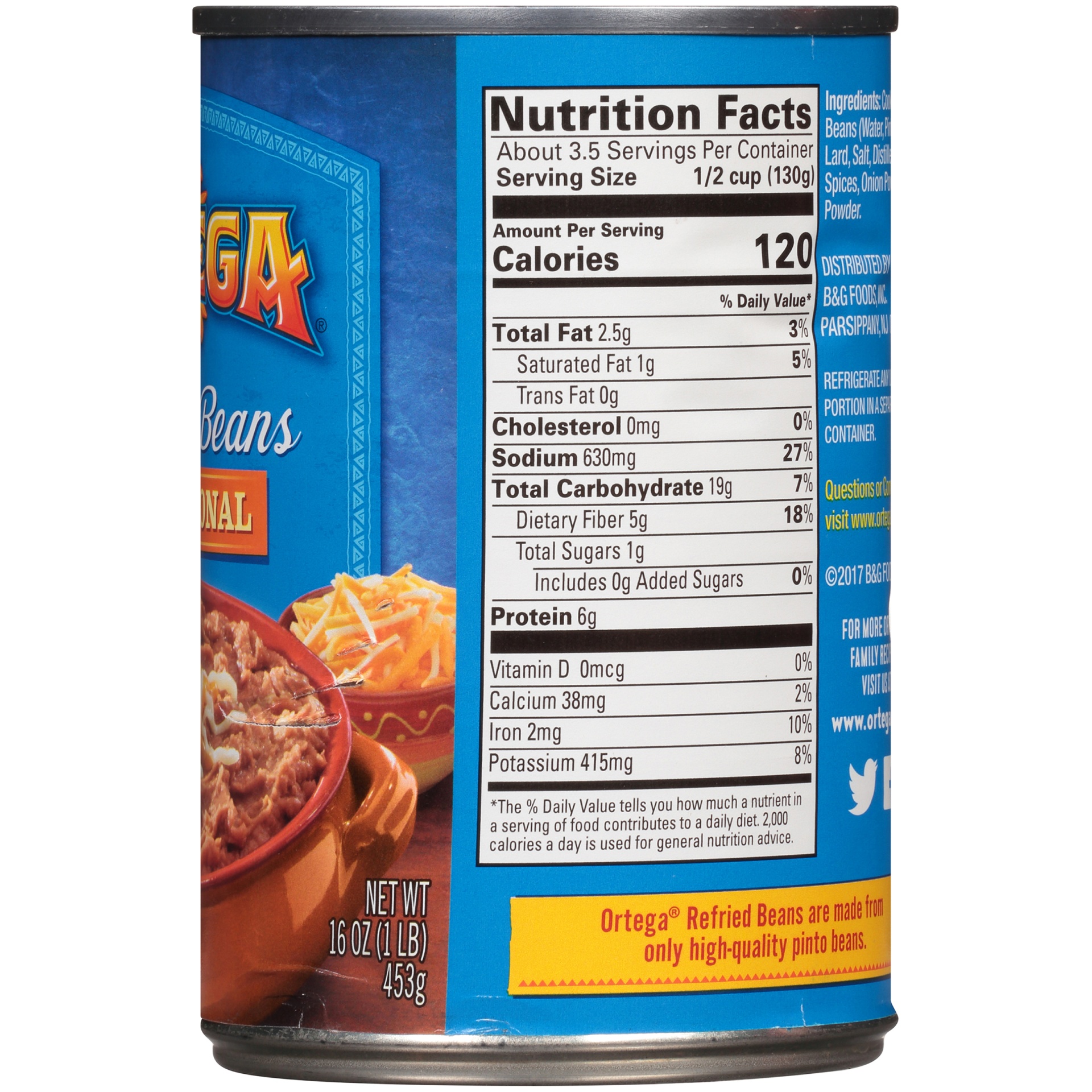 slide 2 of 6, Ortega Traditional Refried Beans 16 oz, 16 oz