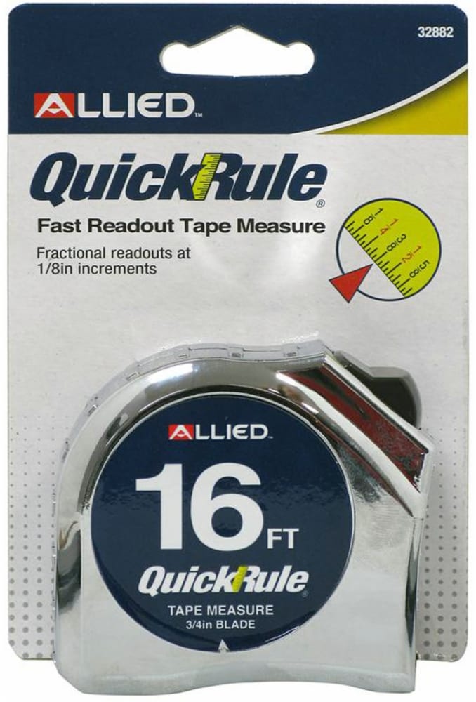 slide 1 of 1, Allied Quick Rule Tape Measure - 16 Foot, 16 ft x 0.75 in