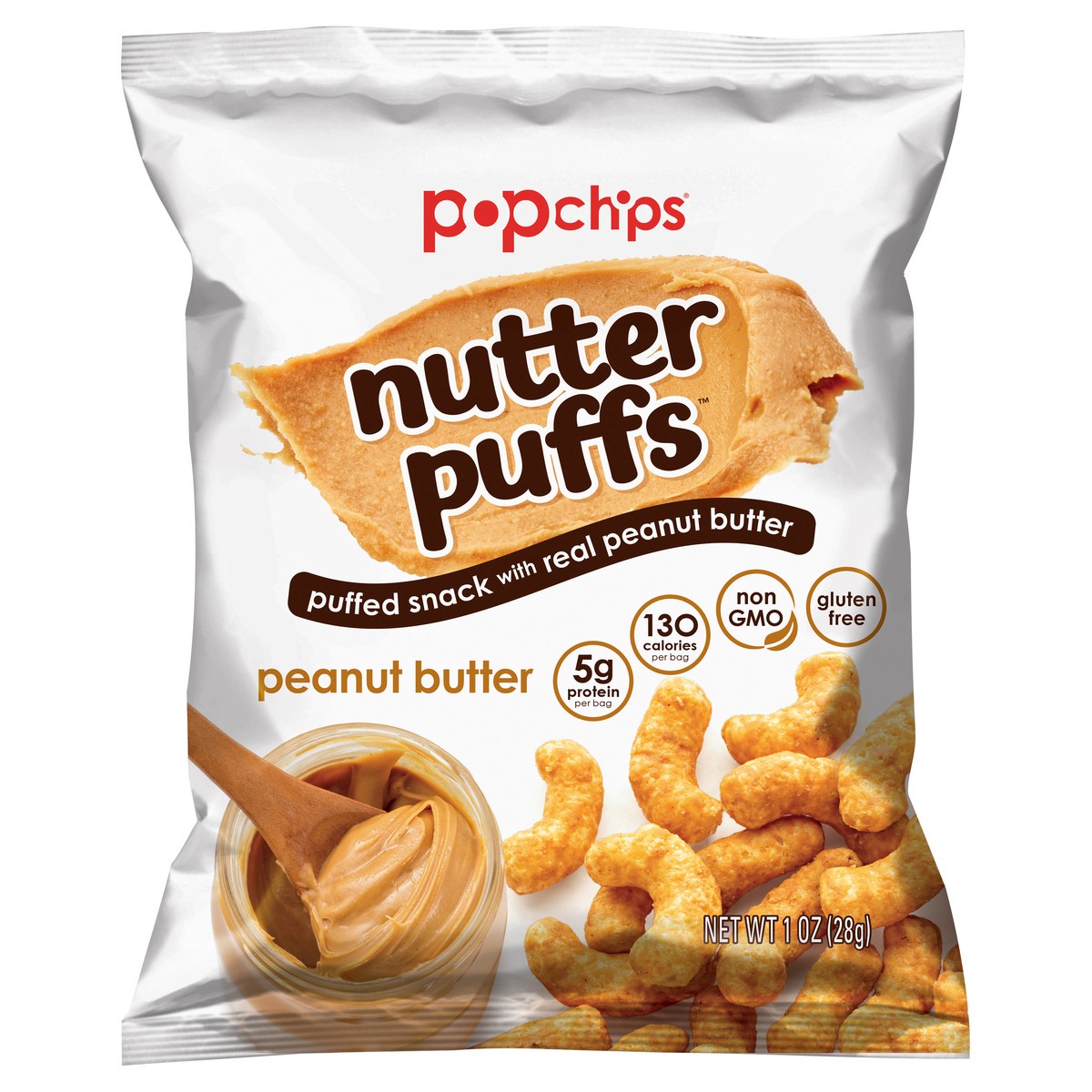 slide 1 of 10, Peanut Butter & Co. Nutter Puffs Puffed Snack, 1 oz