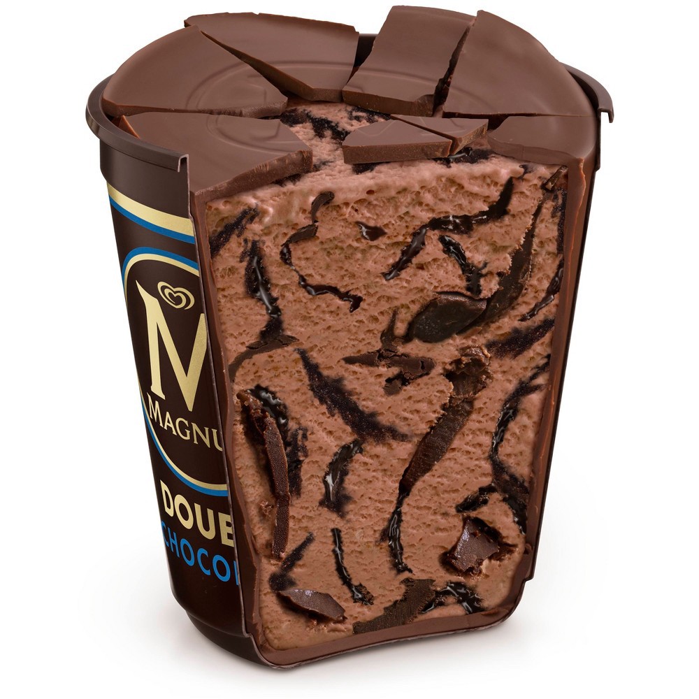 slide 5 of 5, Magnum Tub Double Chocolate Ganache Ice Cream, 14.8 oz