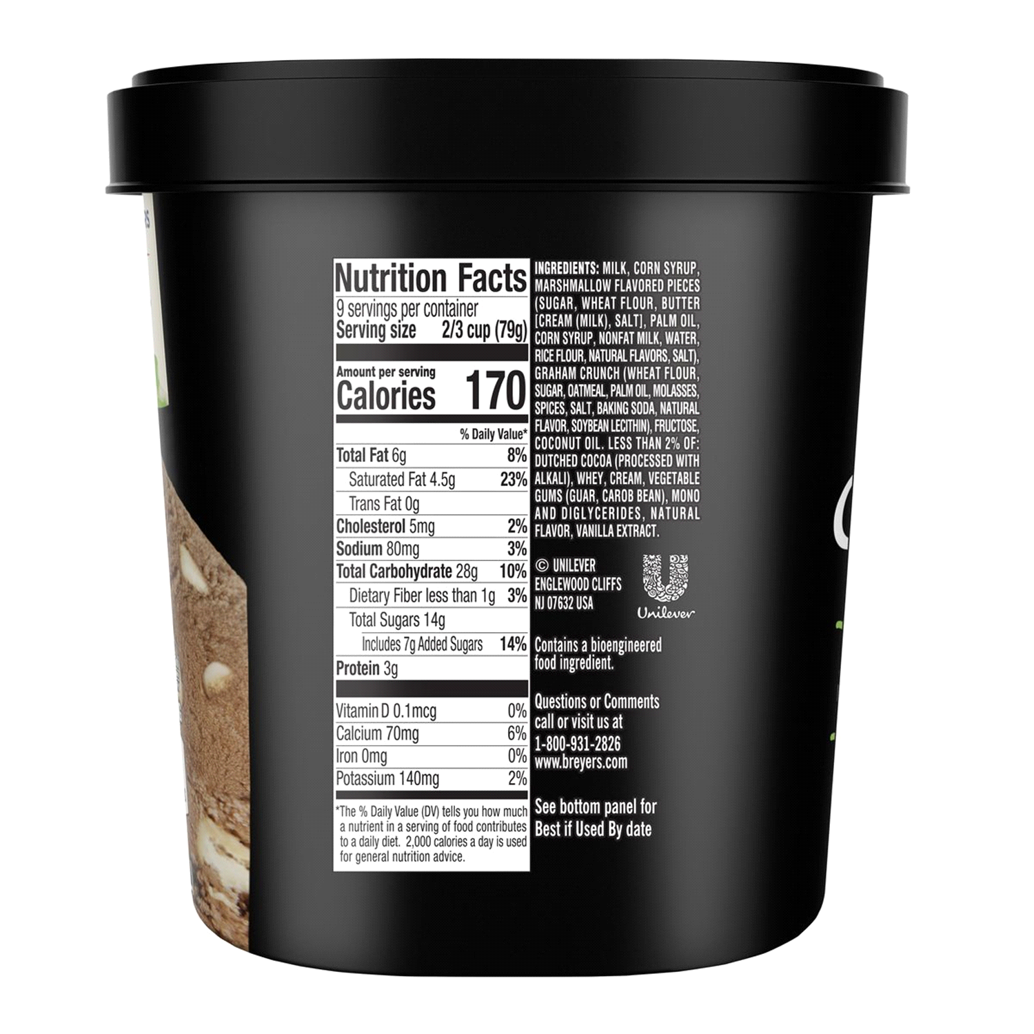 slide 2 of 5, Breyers S'Mores Frozen Dairy Dessert 1.5 qt, 48 oz