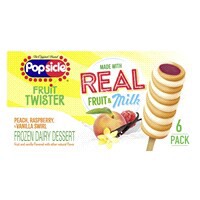 slide 23 of 29, Popsicle Ice Pops Peach Raspberry Vanilla, 16.2 oz, 6 Count, 16.2 oz