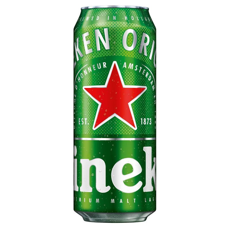 slide 5 of 6, Heineken Original Lager Beer - 4pk/16 fl oz Cans, 4 ct; 16 fl oz