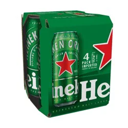 Heineken Original Lager Beer - 4pk/16 fl oz Cans