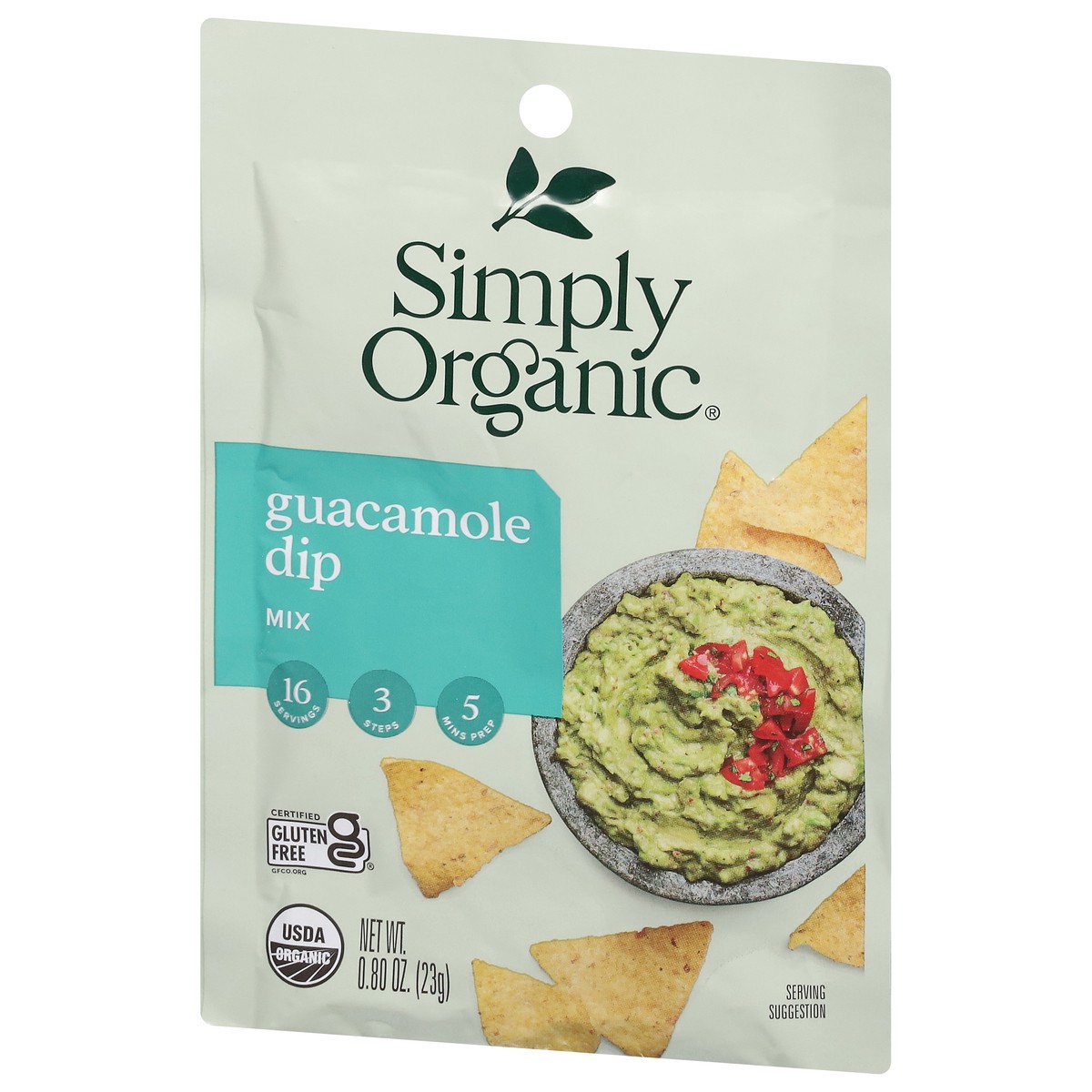 slide 9 of 9, Simply Organic Guacamole Dip Mix, 0.8 oz