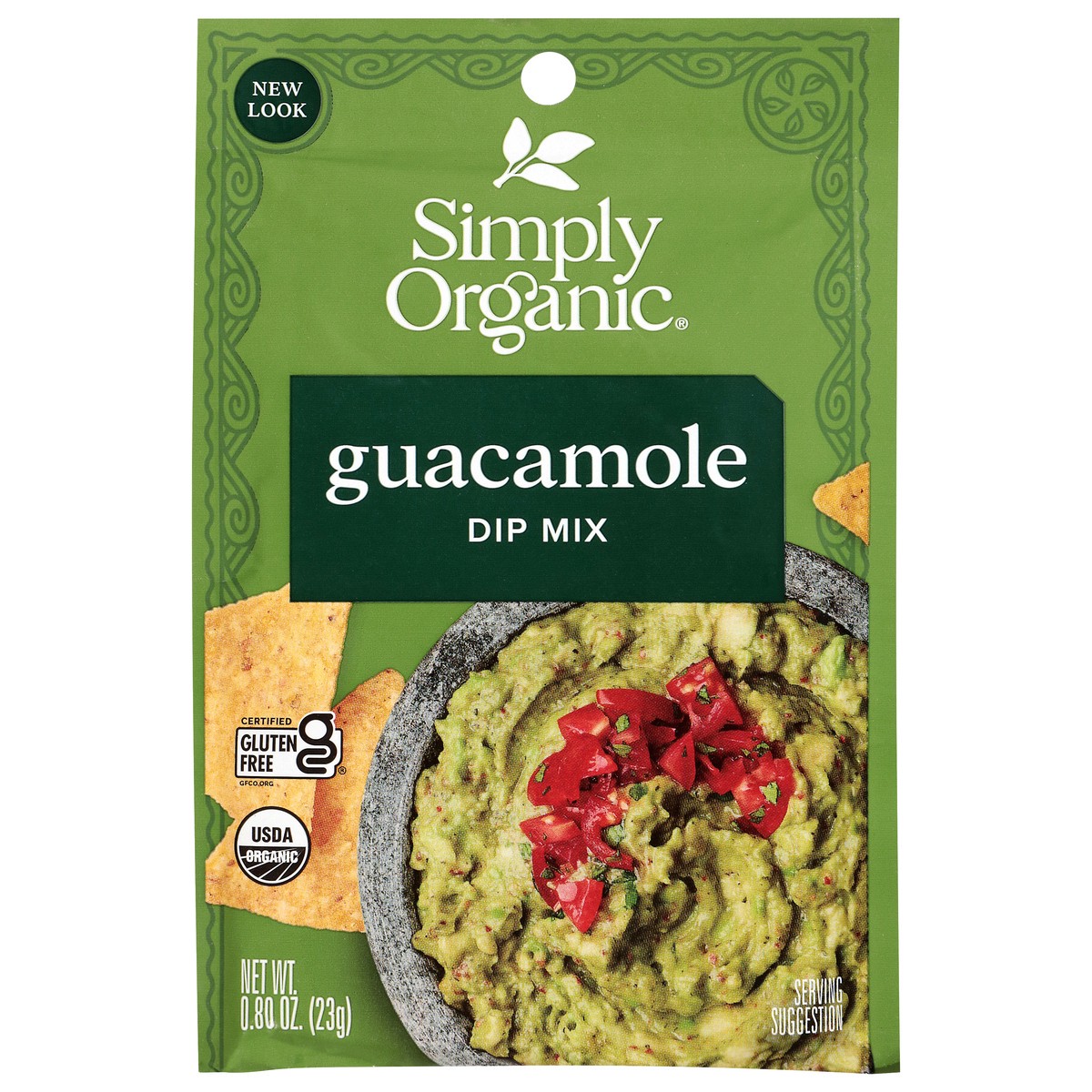 slide 1 of 9, Simply Organic Guacamole Dip Mix 0.80 oz, 0.8 oz