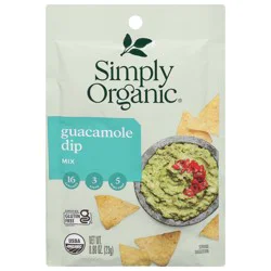 Simply Organic Guacamole Dip Mix 0.80 oz