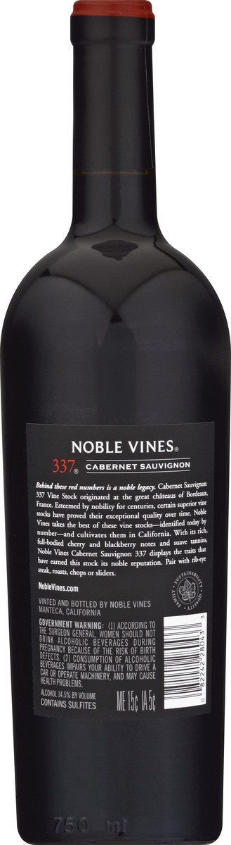 slide 6 of 9, Noble Vines Cabernet Sauvignon, 750 ml