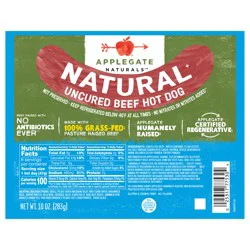 Applegate Uncured Beef Hot Dog