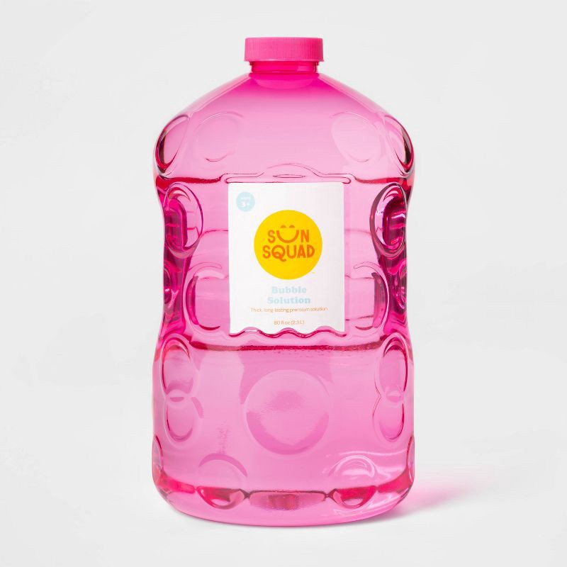 slide 3 of 4, Bubble Solution 80oz - Sun Squad™: For Kids Age 3+, 80 oz